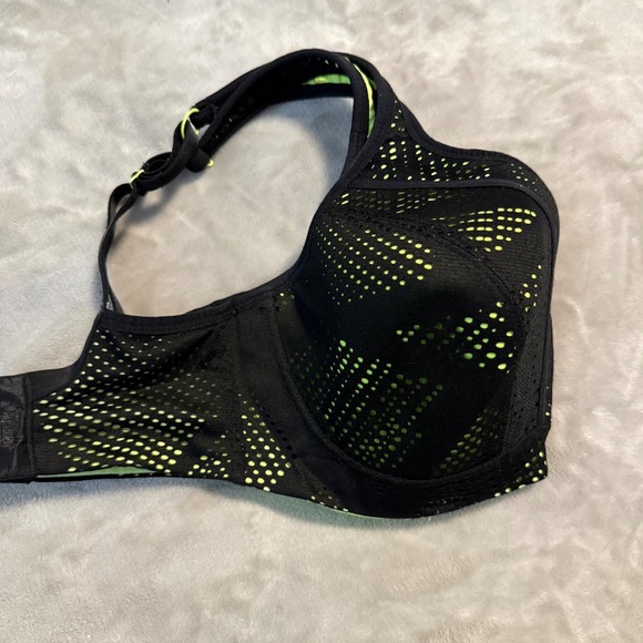 Panache Sport Underwire Sports Bra Black‎ Neon 30G UK / 30F US - Picture 8 of 9